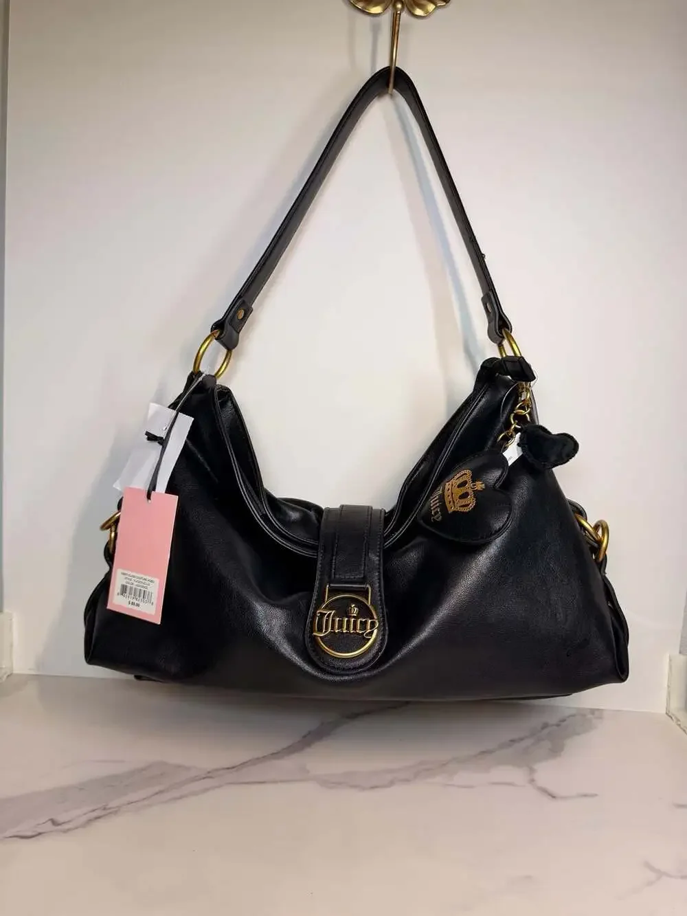 Juicy Couture First Class Couture Hobo Black Liquorice Shoulder Bag